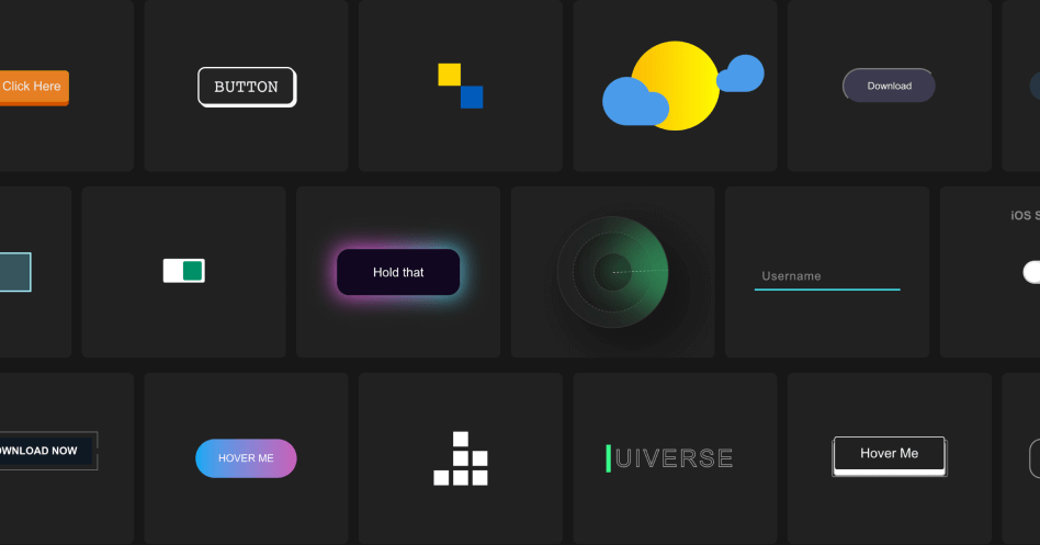 Uiverse The Largest Library Of Open Source UI Elements